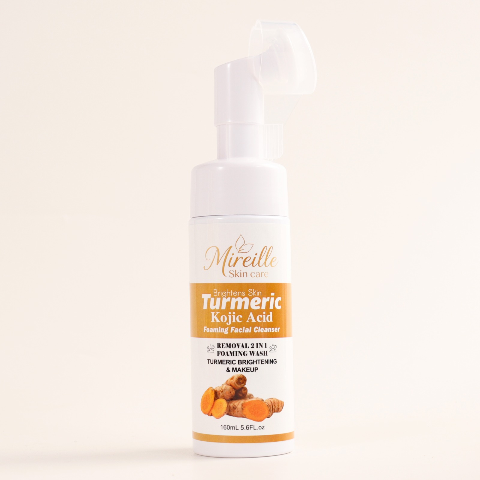 Mireille Skin Care Turmeric Kojic Acid Foaming Facial Cleanser
